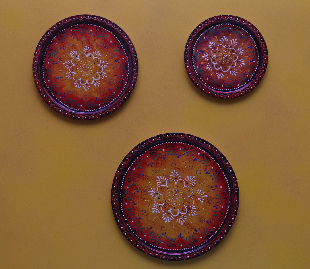 Multicolor MDF Wood Decorative Wall Plate