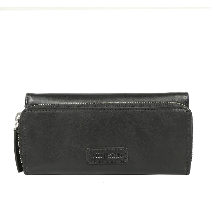 Brown Leather Tri-Fold Wallet | Sports Emblem Tri-Fold Wallet