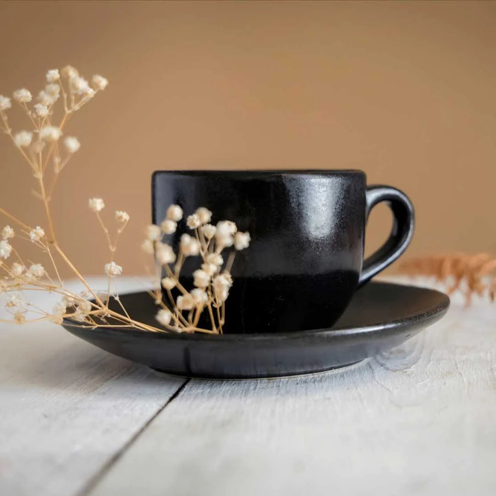 Black Ceramic Tea Set | Enchanting Ceramic Tea Essentials of 5 Pieces - Black
