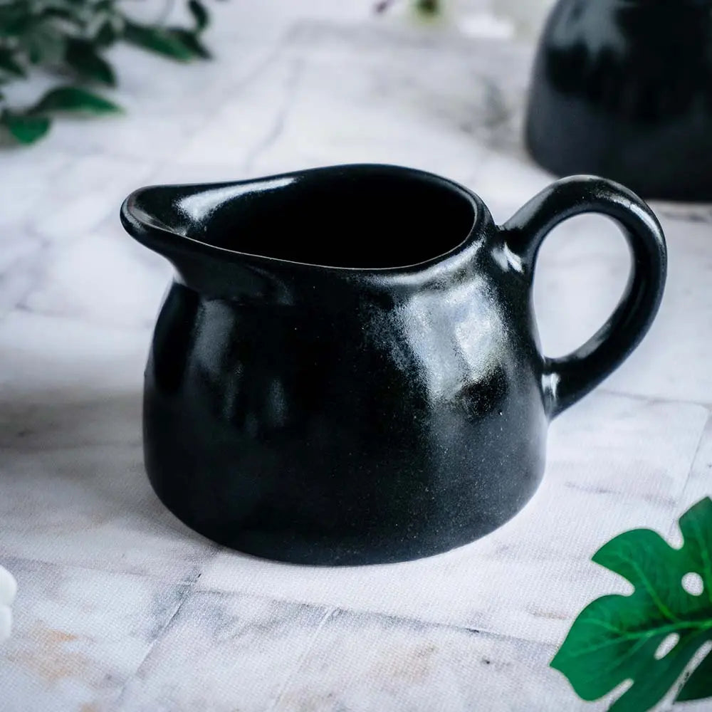 White Ceramic Tea Set of 3 Pcs | Exclusive Grand Black Ceramic Tea Set of 3 Pcs