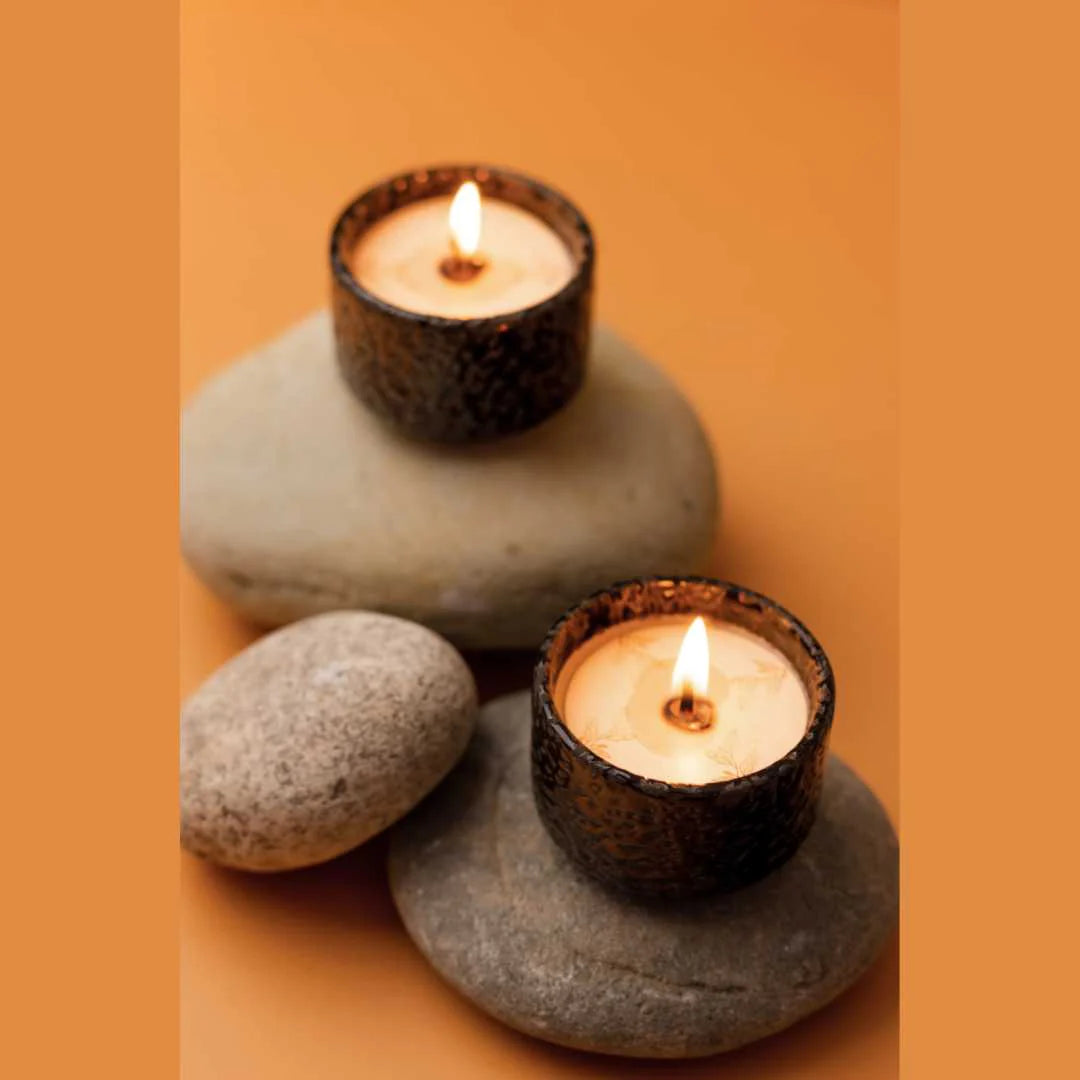 Ceramic Scented Candle Set - Black (2 Pack) | Premium Ceramic Bowl Scented Candle set of 2 - Black
