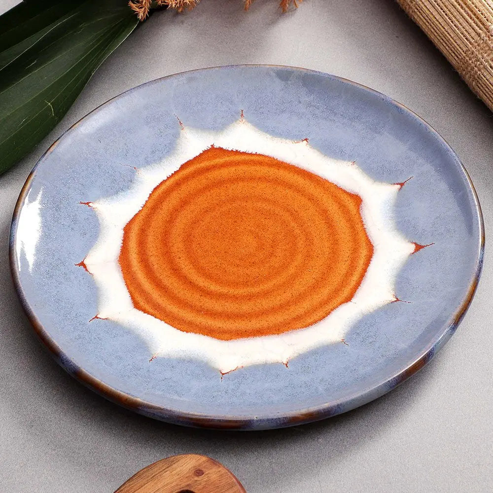 Handcrafted Ceramic Dinner Plates | Handmade Ceramic Quarter Dinner Plate