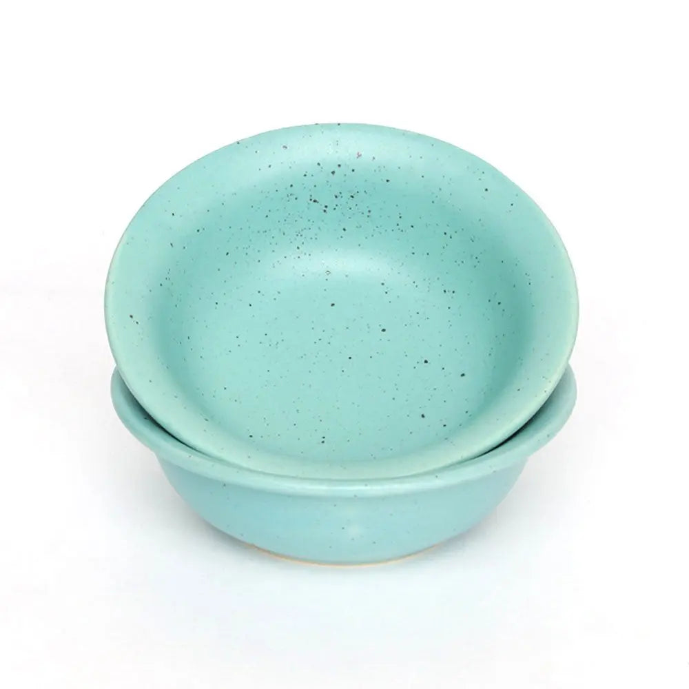 Sky Blue Ceramic Serving Bowls, Set of 2 | Handmade Ceramic Serving Bowl Set of 2 - Sky Blue