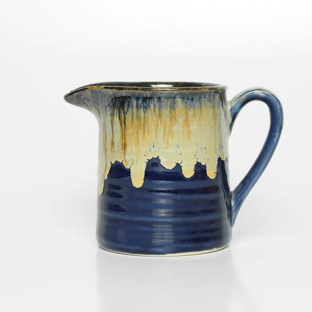 Small Ceramic Jug - Blue | Vintage Small Snowmelt Ceramic Jug - Blue