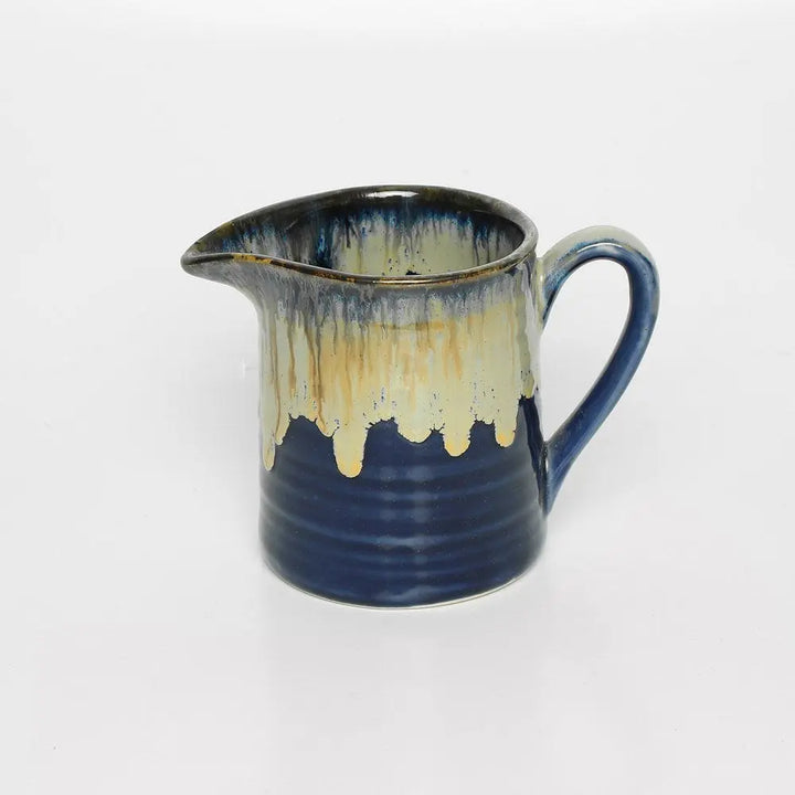 Small Ceramic Jug - Blue | Vintage Small Snowmelt Ceramic Jug - Blue