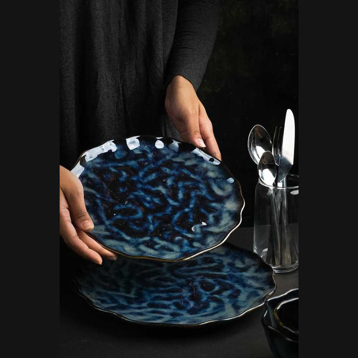 Twilight-Inspired Ceramic Salad Plates | Handmade Ceramic Salad Plates Set of 4
