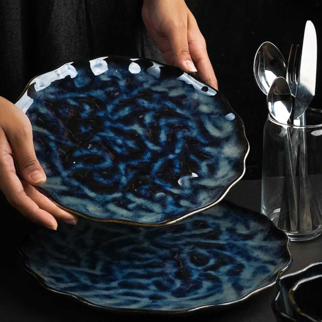 Ceramic Salad Plates Set | Handmade Ceramic Salad Plates Set of 6