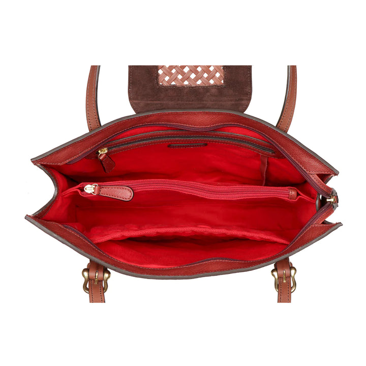 Marsala Leather Tote Bag | Wild West Marsala Tote