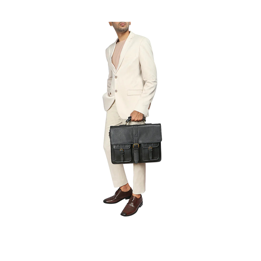 Brown Briefcase | Raro Sib Leather Briefcase