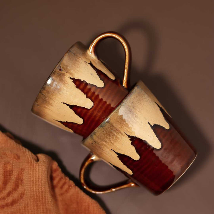 Handmade Ceramic Coffee Mugs | Handmade Ceramic Coffee Mugs - Caramel Drizzle