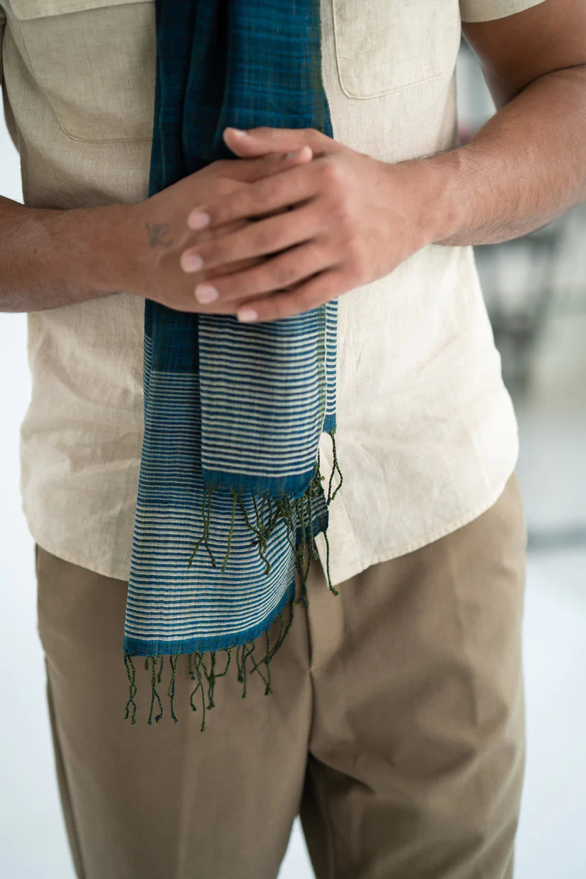 Friendship-Inspired Handwoven Stole: Elegant and Versatile | Tia HandwovenCotton Silk Stole