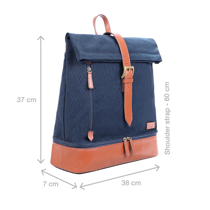 Canvas Men's Backpack, Blue | Urban Blue Canvas Men's Backpack