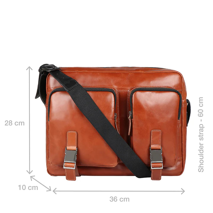 Tan Urban Explorer Crossbody Bag, Tokyo Leather | Urban Explorer Crossbody Bag