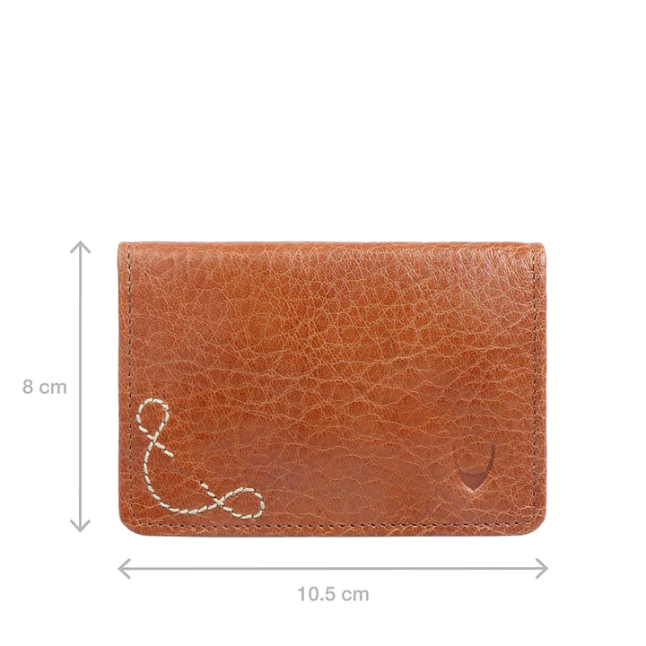 Men's Tan Leather Card Holder | Casual Chic RFID Card Holder