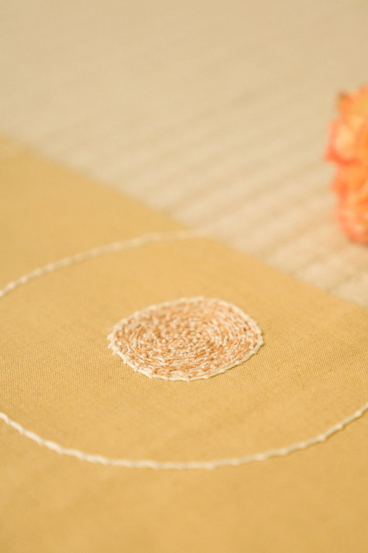 Yellow Maze Table Runner - Easy to Care for and Generously Sized | Evander - Handwoven Table Runner - Yellow