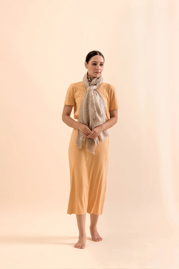 Soft Cashmere Montana Stole | Montana Handwoven Soft Cashmere Stole - Beige