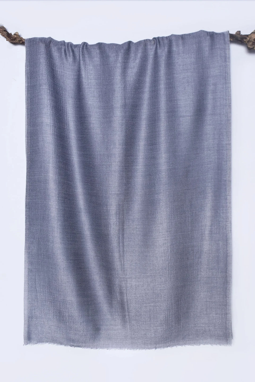 Soft Cashmere Stole: Elegant and Timeless | Zeok Handwoven Soft Cashmere Stole - Gray & Purple