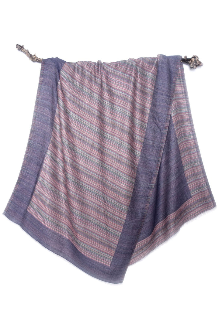 Soft Purple Cashmere Stole | Heather Soft Cashmere Stole - Purple