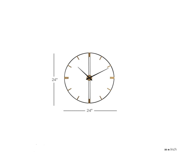 Henderson Metal Wall Clock