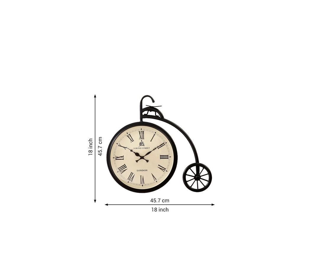 Bicycle Wheel Design Metal Wall Clock
