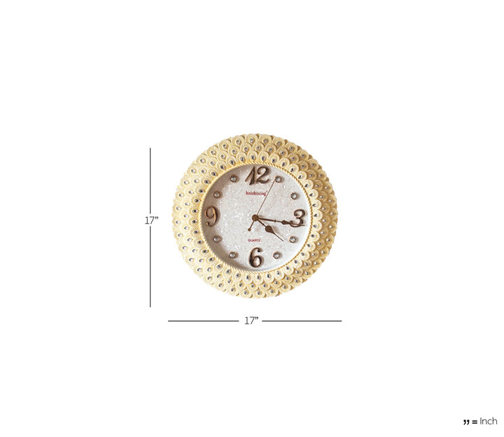 Royal Pearl Cream Wall Clock