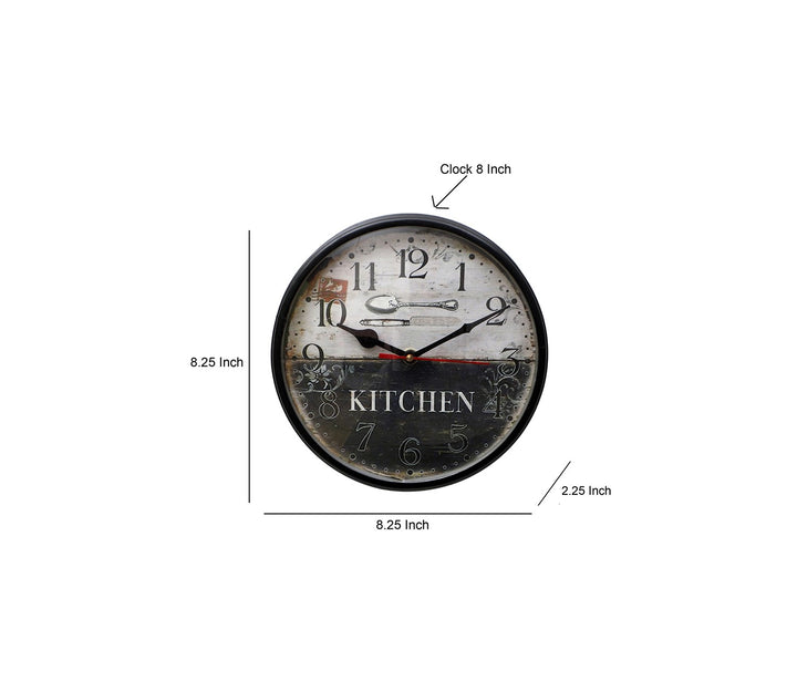 Analog Antique Metal Wall Clock