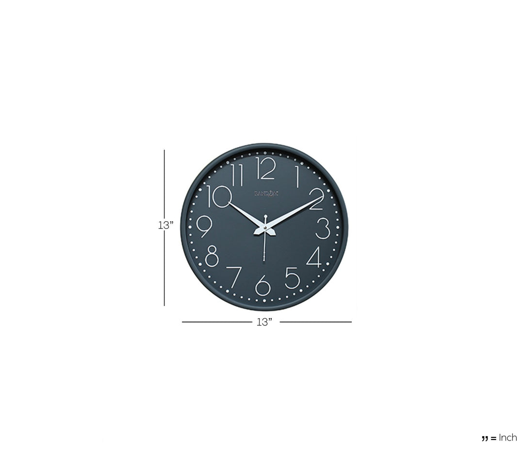 Gray Quartz Wall Clock
