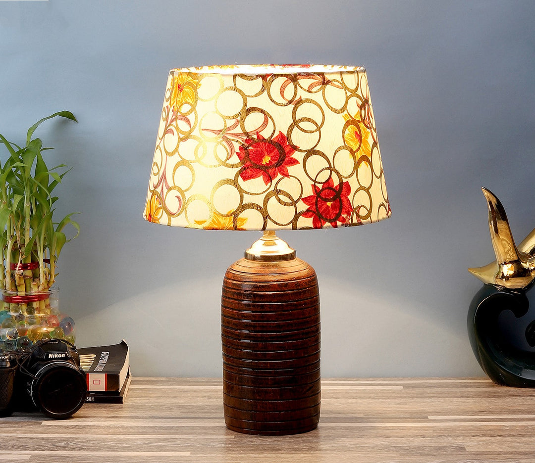 Multicolor Shade Terracotta Table Lamp