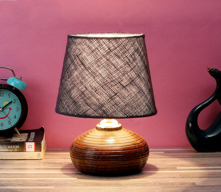 Black Shade Terracotta Table Lamp