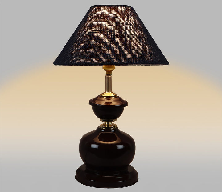 Contemporary Black Metal Table Lamp