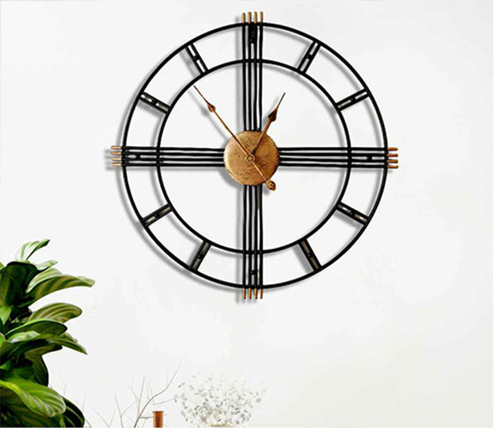 Minimalist Pencil Metal Wall Clock