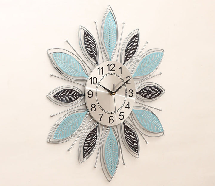 Royal Multicolor 3D Metal Flower Wall Clock