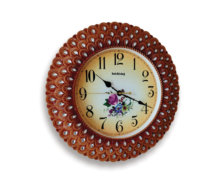 Royal Pearl Brown Wall Clock