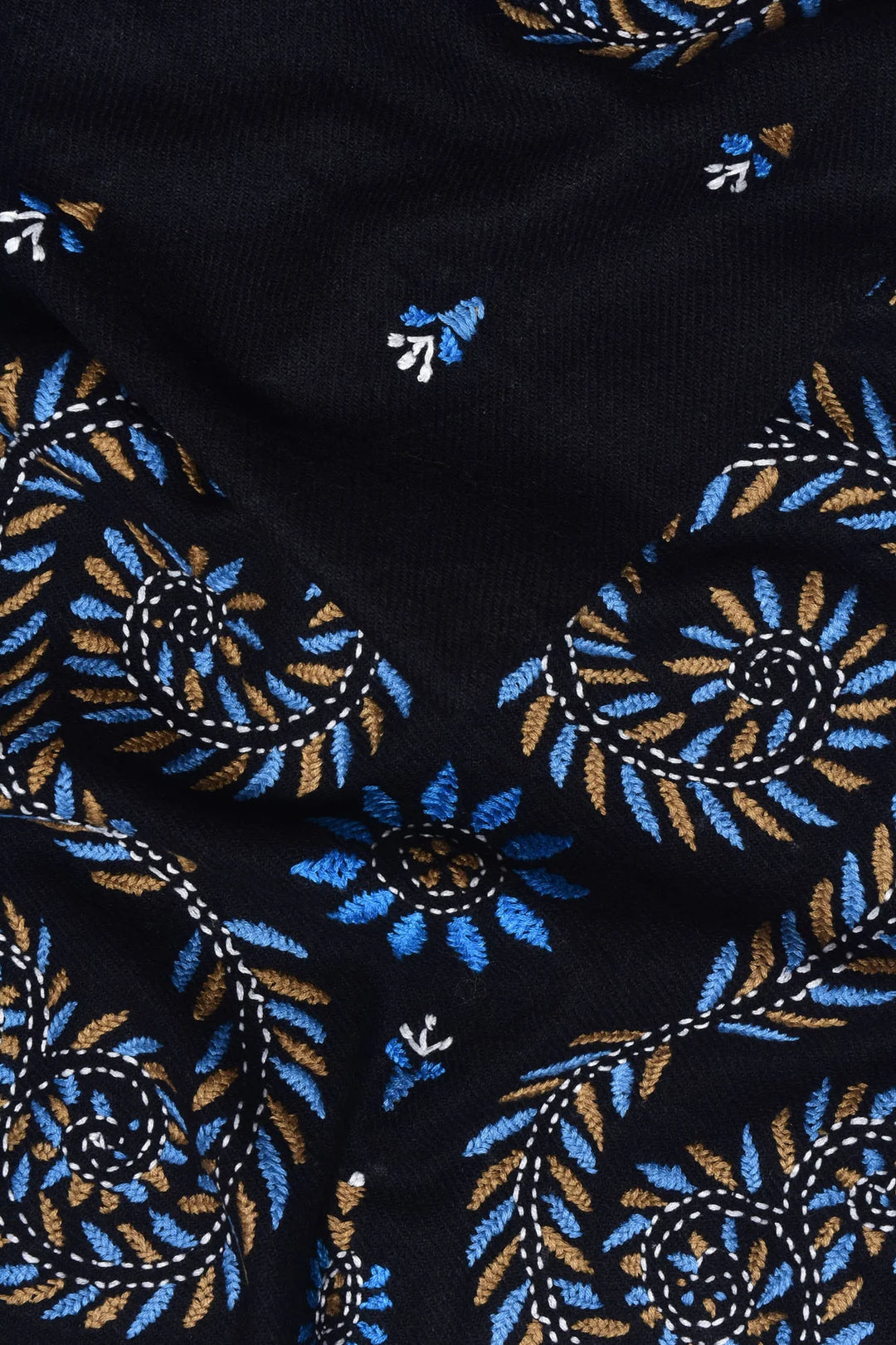 Black Cashmere Stole - Elegant & Versatile | Puma Handwoven Soft Cashmere Stole - Black