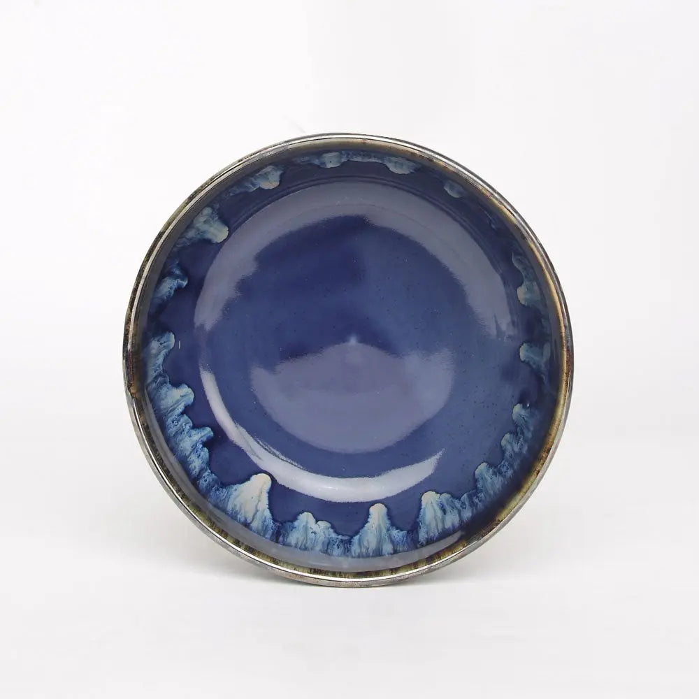 Ceramic Serving Bowls, Blue, Dishwasher Safe | Handmade Ceramic Large Serving Bowl - Blue