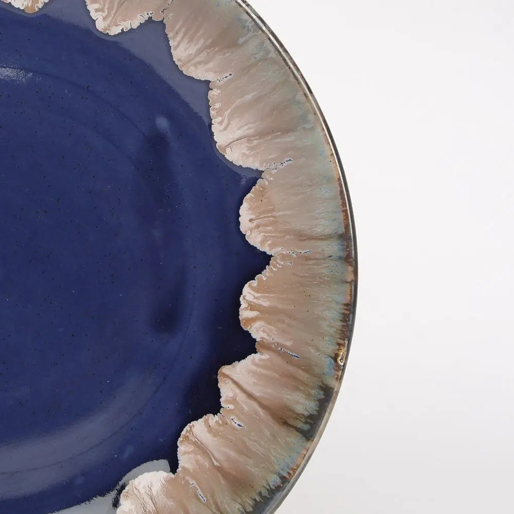 Handmade Ceramic Dinner Plate Set | Handmade Premium Ceramic Dinner Plate Set - Blue