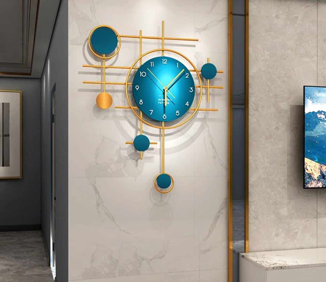 Oversized Modern Metal Wall Clock
