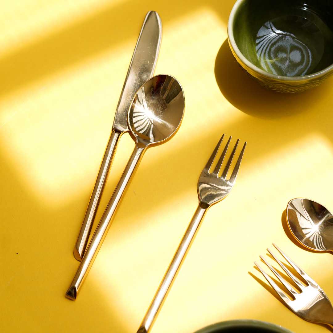 Gold Fork Set of 4 | Luxurious Gold Fork Set of 4