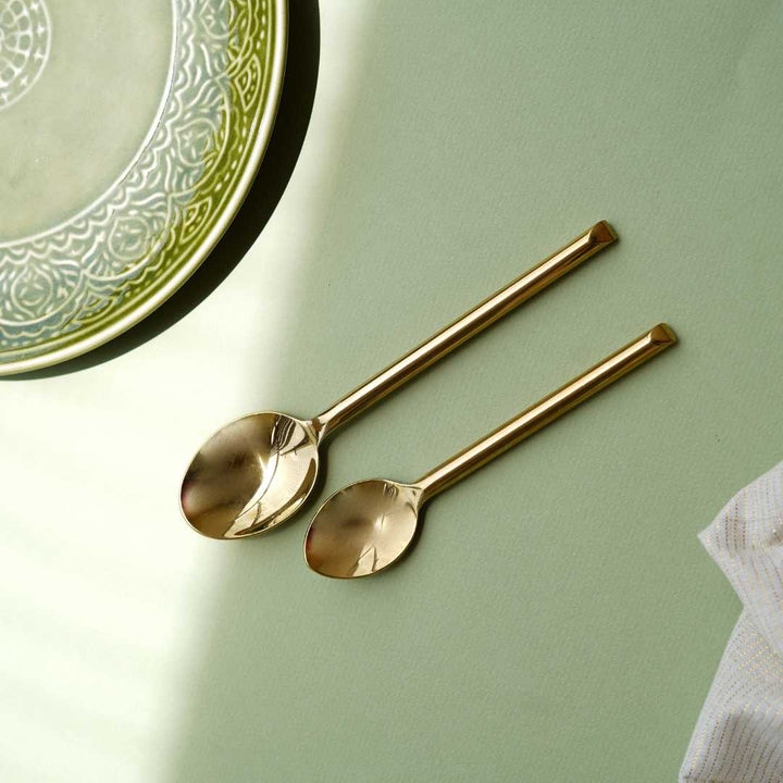 Gold Spoon Set - Pack of 4 | Luxurios Gold Spoon set of 4