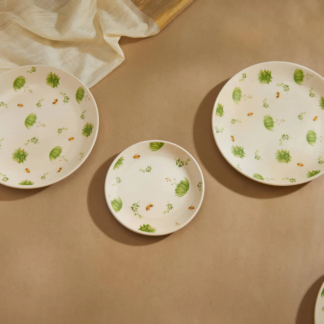 Handmade Ceramic Dinnerware Set | Handmade Floral Ceramic Dinner Set of 12 Pcs - Multi Color