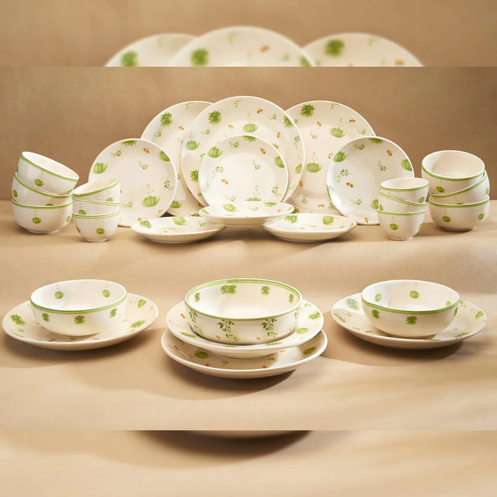 Handmade Ceramic Dinnerware Set | Handmade Floral Ceramic Dinner Set of 12 Pcs - Multi Color