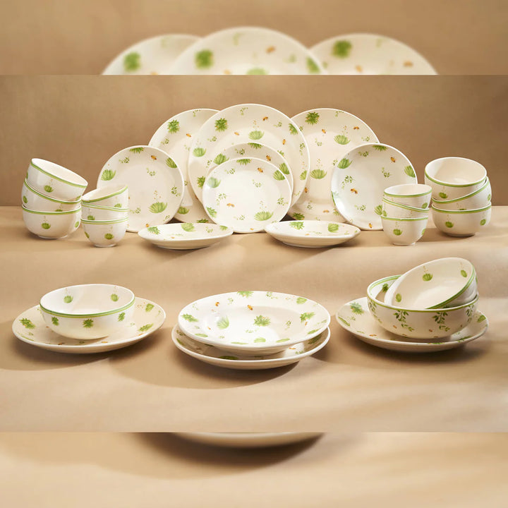 Handmade Ceramic Dinner Set | Handmade Floral Ceramic Dinner Set of 8 Pcs - Multi Color