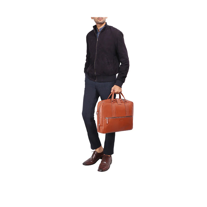 Tan Leather Briefcase | Classic Tan Leather Briefcase