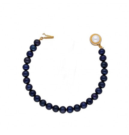 Black Pearl Bracelet | Obsidian Nights Pearl Bracelet