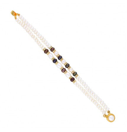 White 2-String Pearl Bracelet | Timeless Harmony Pearl Bracelet
