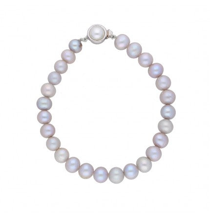 Ash Gray Pearl Bracelet | Petal Harmony Pearl Bracelet