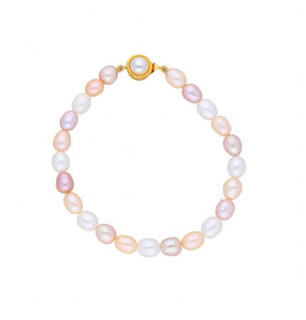 Peach Pearl Bracelet | Peach Radiance Bracelet
