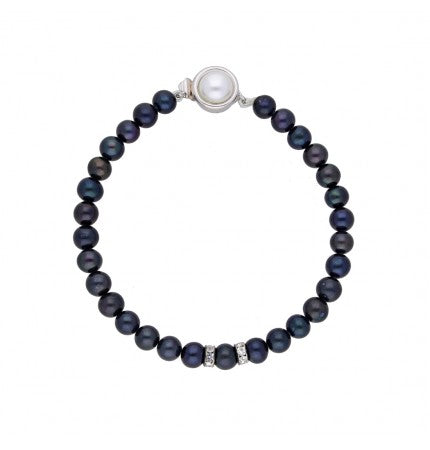 Black Pearl Bracelet | Midnight Elegance Pearl Bracelet