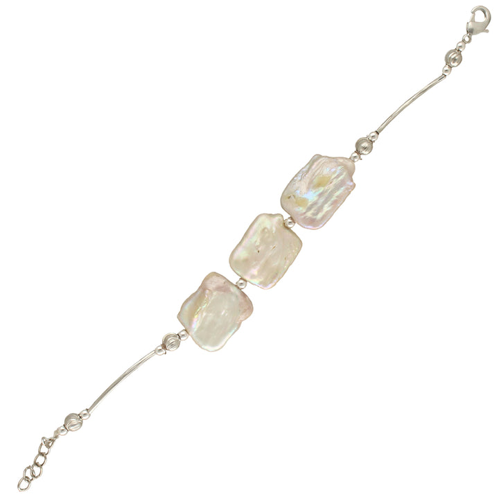 White Tumble Pearl Bracelet | Timeless Elegance - Single Strand Pearl Bracelet