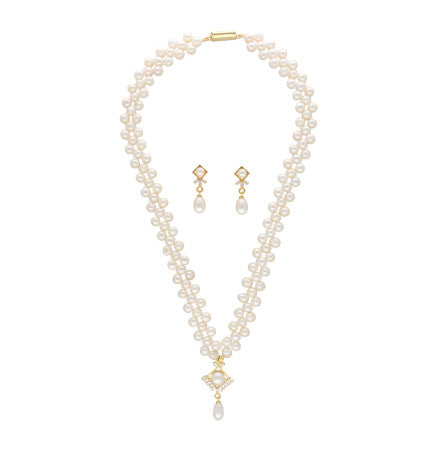 Pearl Heart Necklace Set | Enchanting Love Pearl Set